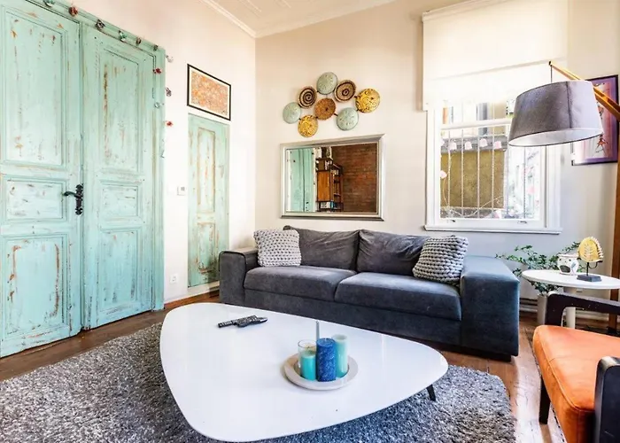 Charming Bright Rustic 2bd2bath Balat Pad! #349 בית נופש איסטמבול